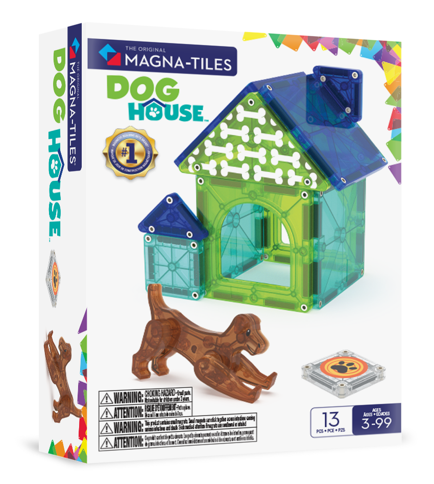 MAGNA-TILES Dog House 13-Piece Magnetic Set photo 1