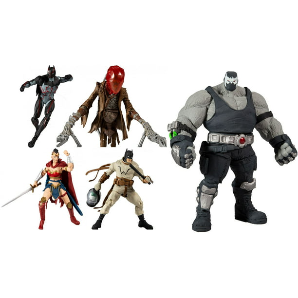 McFarlane DC Build Bane Series Batman, Wonder Woman, Scarecrow & Omega Set  of 4 Action Figures 