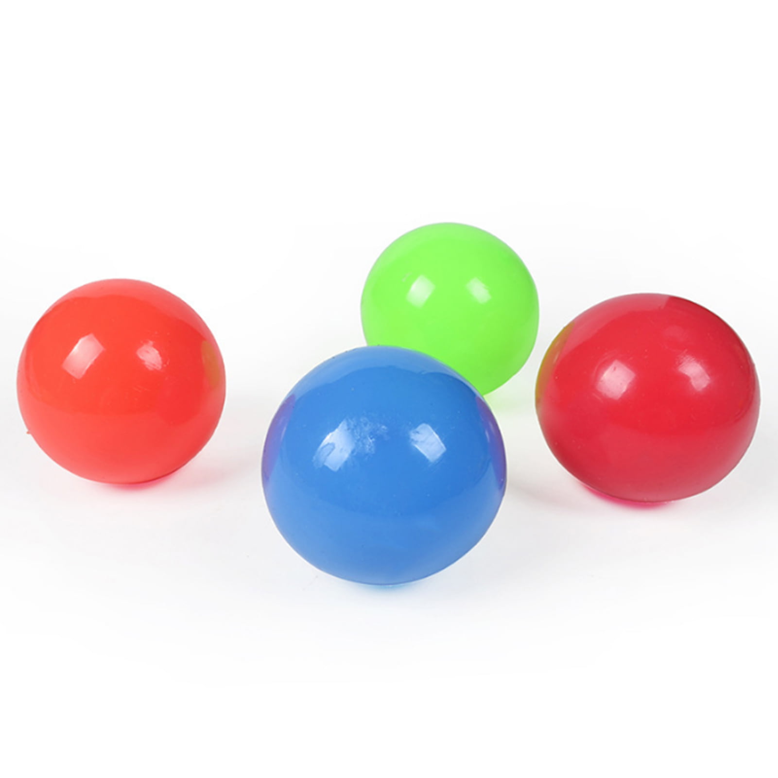Fruit Squeezing Sticky Target Anti Stress Reliever Balls,Globbles Sticky Balls That Gets Stuck On The Roof,Decompression Ball Toy Gift for Kids and Adults 9PCS Stress Balls Toys 