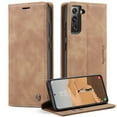 thumbnail image 1 of Allytech Galaxy S22 Ultra Case Cover, S22 Ultra 6.8" Case Wallet, Premium PU Leather Folio Business Book Style Kickstand Cards Slots TPU Back Cover for Samsung Galaxy S22 Ultra 5G 6.8", Brown, 1 of 5