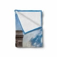 thumbnail image 2 of European Soft Flannel Fleece Throw Blanket, Paris Famous Champs Elysees Avenue Historical Monument French Culture Panorama, Cozy Plush for Indoor and Outdoor Use, 50" x 70", Multicolor, by Ambesonne, 2 of 6