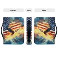 thumbnail image 4 of HELLHERO Eagle USA Flag Bible Cover, Zipper Pocket PU Leather Bible Bag for Church Daily Work, Multi-Pockets Church Bible Bag, 4 of 12