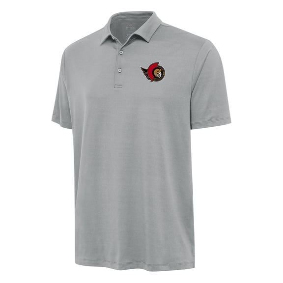 Men's Antigua Gray Ottawa Senators Reprocess Polo