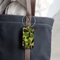 thumbnail image 6 of Square 2Pack PU Leather Green Camouflage Cruise Luggage Tag with Privacy Cover and Stainless Steel Ring - Suitable for Travel Handbags Backpacks Luggage Tags, 6 of 6