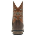 thumbnail image 5 of Cloudstyle Men's Solid Round-Toe Cowboy Boots, Breathable PU Leather High Shaft Work Boots with Anti-Slip Rubber Sole, 5 of 6