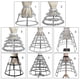 thumbnail image 1 of Crinoline Underskirt Petticoat Cage 2/3/4/5 Hoops For Women Girls Hoop Skirt, 1 of 3