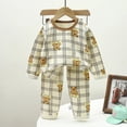 thumbnail image 1 of Pijamas navideños para niños y niñas, ropa de dormir de algodón, conjunto de 2 piezas para el hogar, Otoño e Invierno, 1 of 4