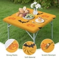 thumbnail image 4 of Halloween Stretch Table Cover 34x34 Inch Square - Elastic Edge Design with Ghosts and Pumpkins Pattern for Festive Table Decor, 4 of 6