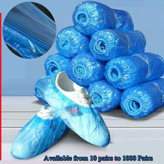 Shoe Covers Disposable 1000 PCS (500 Pairs) Reusable Boot Covers  Waterproof, Durable for Real Estate, Travel, Construction, Workplace,  Medical, Rain