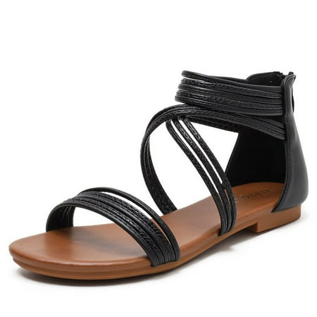 

Wedge Sandals for Women Cutout Peep Toe Mid Heel Rhinestones Fashion Breathable Beach Sandals