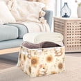 thumbnail image 5 of Hamster with Sunflowers Foldable Storage Bins with Lids Handles Collapsible Storage Containers Tote Boxes 16.5 x 12.6 x 11.8 inches, 5 of 7