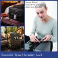 thumbnail image 5 of Brookstone Cable Lock TSA-Approved Keyless Luggage Lock with 3-Digit Combination 2 Pack, 5 of 7