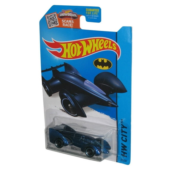 Hot Wheels HW City DC Comics (2013) Batman Live Batmobile Blue Toy Car #65/250