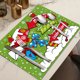 thumbnail image 1 of Juego de 4 manteles de Navidad • Manteles de mesa navideños para decoración del comedor • Decoración festiva para el hogar y el salón • A prueba de derrames y fácil de limpiar, 1 of 8