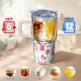 thumbnail image 6 of 20OZ Cute Unicorn Tumbler with Handle and Straw Double Wall Stainless Steel Insulated Coffee Mug Travel Cup Great Gifts for Women Mom Friends on Birthday Christmas Thanksgiving, 6 of 6
