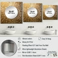 thumbnail image 4 of Designart "Fragile Contemporary Golden Wave Design" Abstract Shapes Yellow Large Square Mirror - Square Bedroom Mirror Printed Wall Decor - Transitional Square Printed Wall Mirror Art, 4 of 5