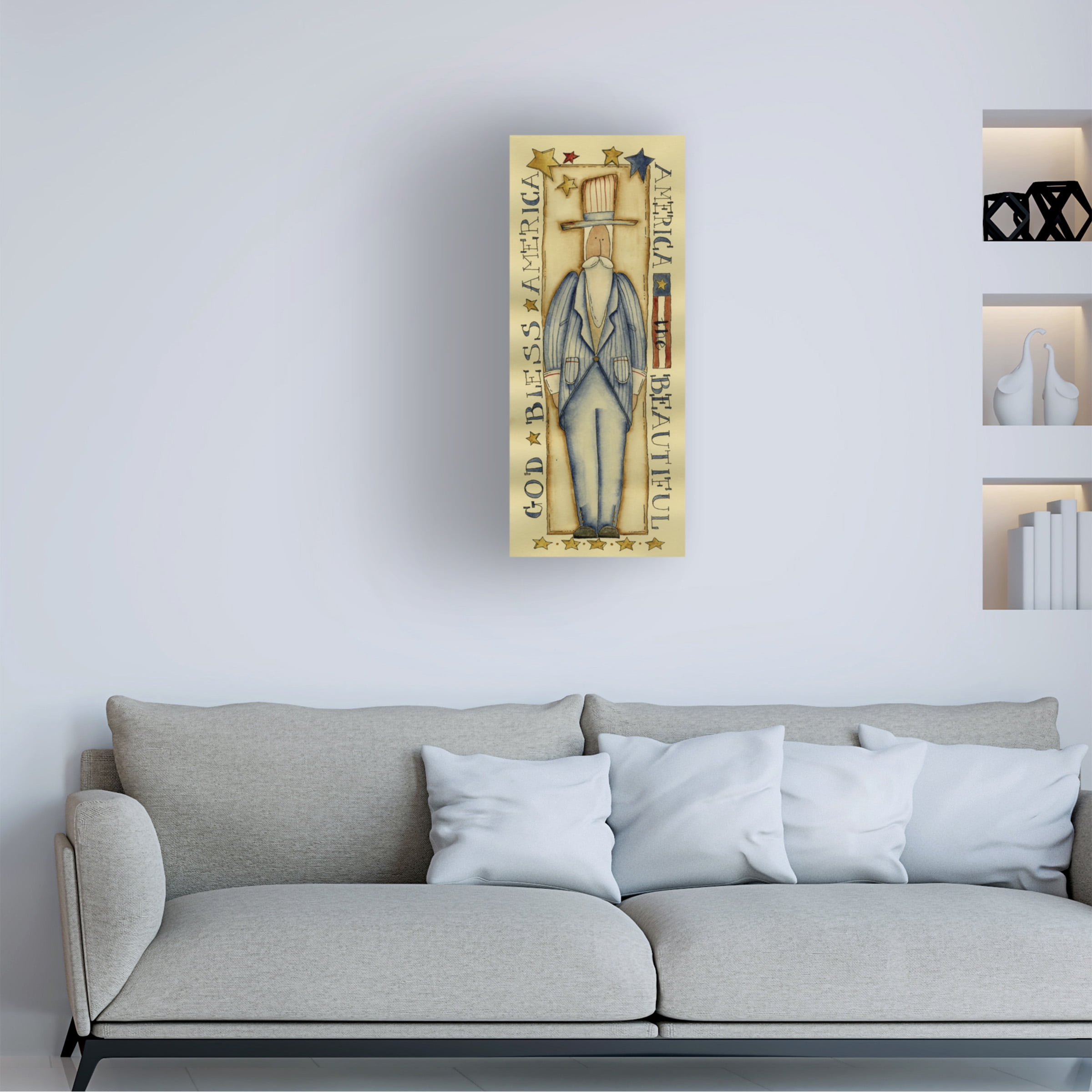 Trademark Fine Art 'America' Canvas Art by Maureen Lisa Costello