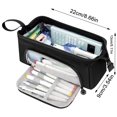 thumbnail image 3 of Large Capacity Pencil Case Big Pencil Pouch Pen Bag With Zipper Cute Pencil Pouches Black, 3 of 7