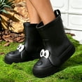 thumbnail image 6 of Womens Rain Boots Cute Big Eye Mid Calf Waterproof Non Rubber Outdoor Rainboots For Ladies With Fun Design And Comfortable All Day Support, 6 of 6