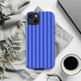thumbnail image 6 of Blue Striped Phone Case, Minimalist Vertical Stripe Pattern iPhone Cover, Simple Modern Protective Case for iPhone 17 16 15 14 13 12 11 Pro Plus Max Mini, 6 of 6