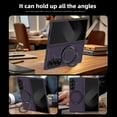 thumbnail image 4 of Dteck for Samsung Galaxy Z Fold 7 Case with Magnetic Ring Stand, Compatible with MagSafe, Carbon Fiber Texture Shockproof Slim Fit Anti-Scratch Cover with Screen Protector for Samsung Z Fold 7,Purple, 4 of 8