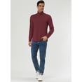 thumbnail image 4 of INSPIRE CHIC Chandail à Col Roulé pour Homme à Manches Longues Extensible Coupe Ajustée, 4 of 6