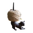 thumbnail image 2 of Figura de gato de hierro fundido, soporte de hilo de yute, 8,5x4,7 pulgadas, para manualidades caseras, adorno de escritorio multifuncional, soporte p, 2 of 8