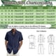 thumbnail image 5 of Camisas Y Playeras Camisa sólida hawaiana de verano para hombre, camisa de manga corta con doble bolsillo y cuello vuelto, camisa con botones (Khaki, XXL), 5 of 5