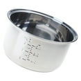 thumbnail image 4 of 304 Stainless Steel Rice Cooker Inner Pots Dishwasher Safe Inside Bowl With Even Heating Base Replacement Accessory, 4 of 8