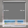 thumbnail image 3 of ZSTARR Blackout Light Blockers Side Tracks Custom PVC Light Blockers for Window Shades and Blinds Side Tracks for Blackout Shades Light Blocking Strips for Bedroom 2pcs, 3 of 6