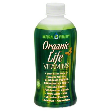Organic Liver - Natural Vitality Organic Life Vitamins Liquid, 30 fl oz