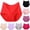 Red, variant on Womens Cotton Underwear Solid Plus Size High Waist Leak Proof Crotch Shorts Panties,4XL,Gray