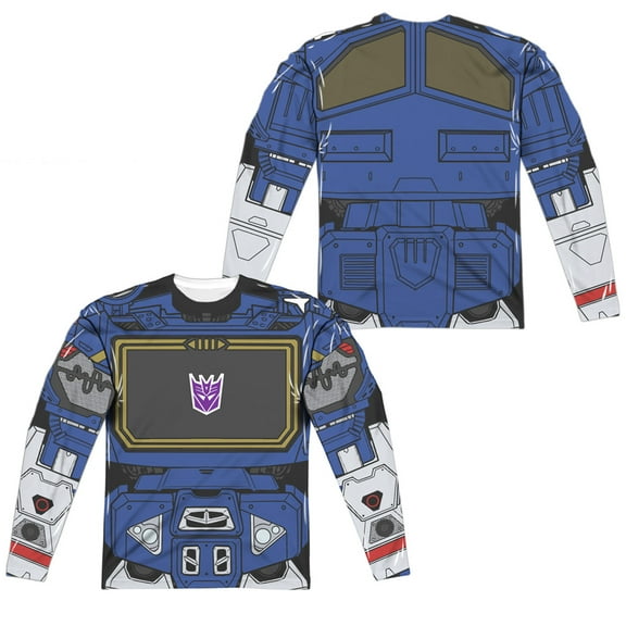 Transformers - Soundwave Costume (Front/Back Print) - Regular Fit Long Sleeve Shirt - X-Large