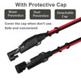thumbnail image 2 of Motorbike 2 Pin 100cm SAE DIY Cable for DC Power Automotive Plug Extension Cord, 2 of 5