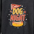 thumbnail image 3 of Instant Message - Dollar Dog Night - Women's Lightweight French Terry Long Sleeve Shirt, 3 of 6