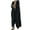 Black, variant on Taqqpue Women Floor Length Open Front Cardigan Casual Solid Color Maxi Cardigans Shirt Loose Fit Long Sleeve Lightweight Coat Jacket with Pockets