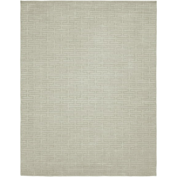 K2 Floor Style Avalon Pearl Grey Hand Made Wool & Silkette™ Area Rug