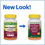 Spring Valley Brain Omega-3 from Algal Oil Gummy, 60 Count