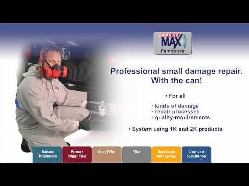 SprayMax 3680031 Universal 2K Rapid Primer Filler, Gray, 5.4 to 8.1 sq-ft Coverage, 1 hr Dry Curing