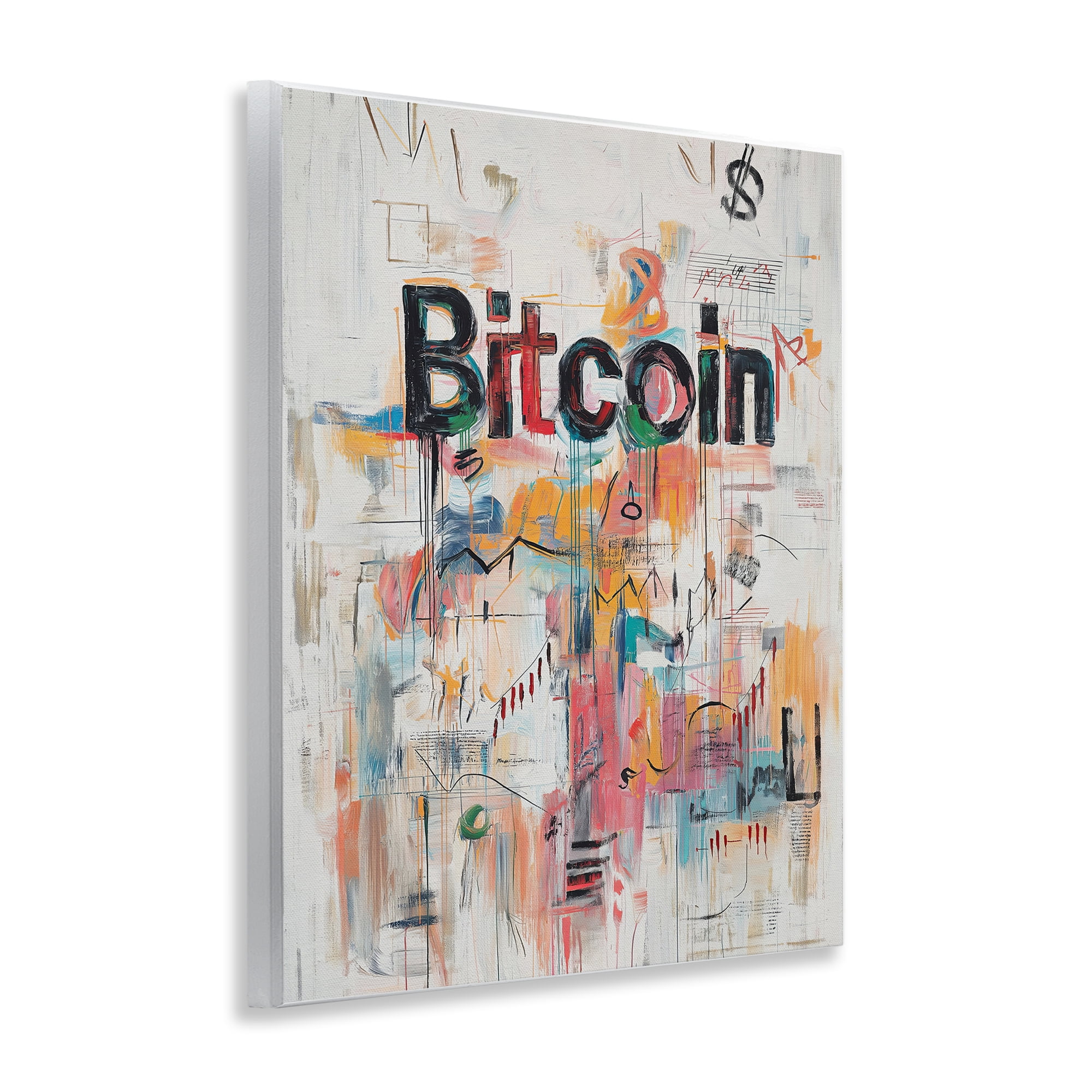Stupell Industries Digital Currency Abstract Collage Wall Plaque Art, design by Svetlana Aleynikova