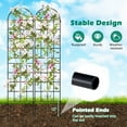 thumbnail image 6 of Costway 2 Pack 87" x 20" Metal Garden Trellis Decorative Outdoor Trellis for Climbing Plants, 6 of 10
