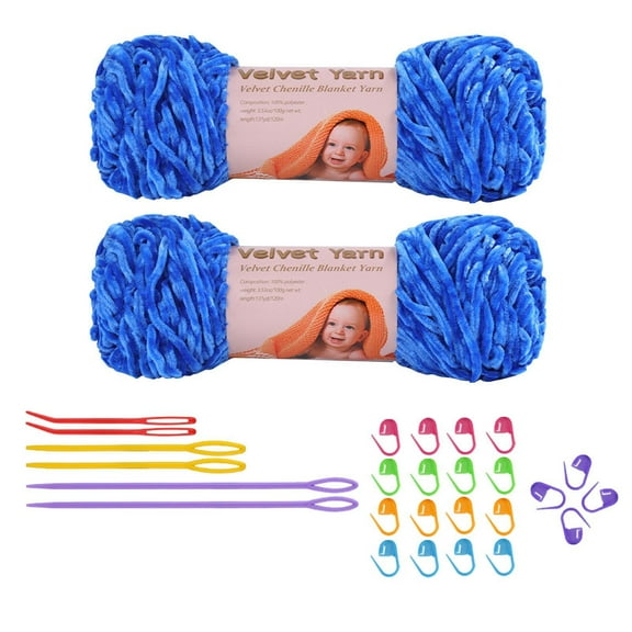 Yokan Hand Woven Crochet Yarn, Soft Velvet Yarn for Knitting & Crocheting, Ideal for Sweaters, Hats, Blankets, Pet Beds & DIY Crafts, Colorful Soft Yarn for Home Projects