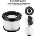 thumbnail image 6 of ANEWISE DCV5011H DCV501HB HEPA Vacuum Filter for DEWALT 20V Vacuum Cordless Handheld Vacuum, Part Number DCV5011H, 2 Pack Removable and Washable Replacement Filter Accessories Set +1 Cleanning Brush, 6 of 7