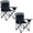 Black-400lbs 2 Pack, variant on EVER ADVANCED Oversized Camping Chairs Heavy Duty Padded Folding Lawn Chair with Cup Holder,Support 400lbs for Adults Outdoor Fishing Sports Black