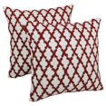 thumbnail image 1 of Blazing Needles 20 x 20 in. Moroccan Patterned Beaded Cotton Throw Pillow - Set of 2, 1 of 4