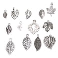 thumbnail image 1 of Colgantes Sunnimix 13 Piezas clasificadas plata antigua hojas de arce forma joyería encantos, 1 of 6
