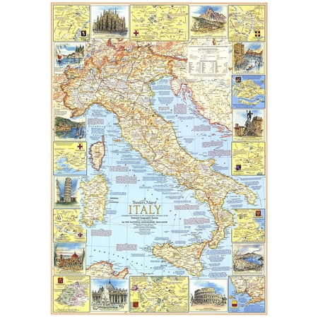National Geographic Travelers Map Of Germany 1991 – Laminated Wall Map 26x20.25”, Historic Reunification Edition