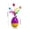 A, variant on Wacky Wobble Cat Tumbler Toy with Feather Teaser & Bell, Non-Tipping Interactive Pet Entertainment Toy for Cats & Kittens, Daily Companionship, Training Reward Gift