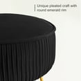 thumbnail image 6 of Dycanpo Black Vanity Stool Vanity Chair with Velvet Upholstered, Metal Legs for Living Room, Adult, 6 of 7