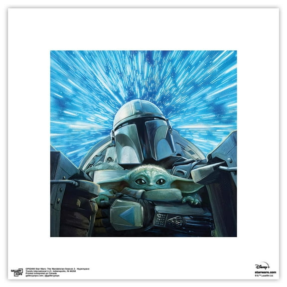 Gallery Pops Star Wars: The Mandalorian Season 3 - Hyperspace Wall Art, Unframed Version, 12" x 12"